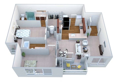 Legacy at Walton Heights B1 Floor Plan